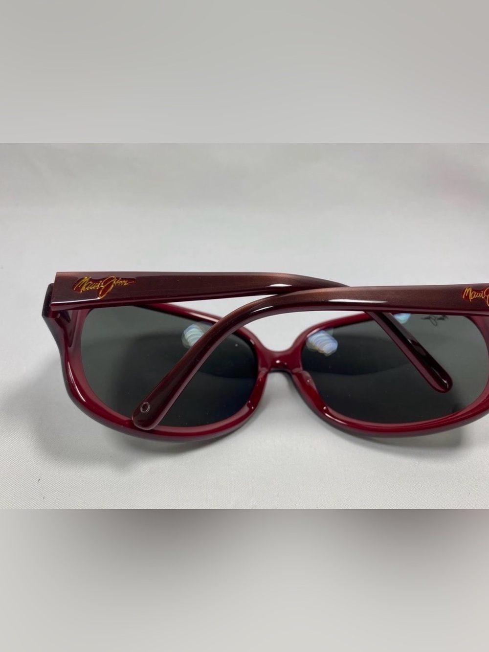 Maui Jim Sunglasses Rainbow 🌈 Falls Dusty Rose Polarized Lenses w Case Like New - Picture 8 of 8